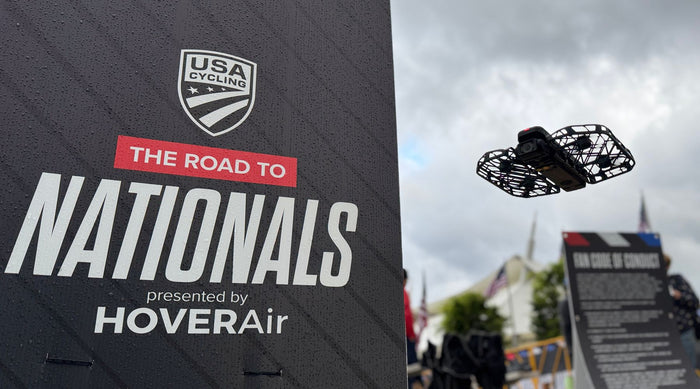 Taking cycling to new heights: HOVERAir at the Pro Road National Championships