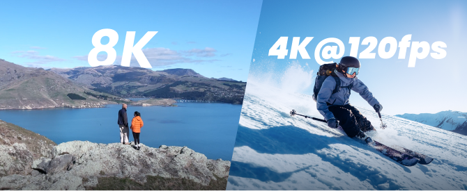 <p>8k Imaging & 4K 120fps Slow Motion</p>