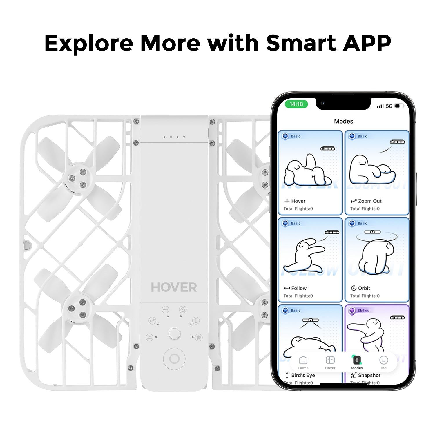 Explore more with smart app for hoverair x1
