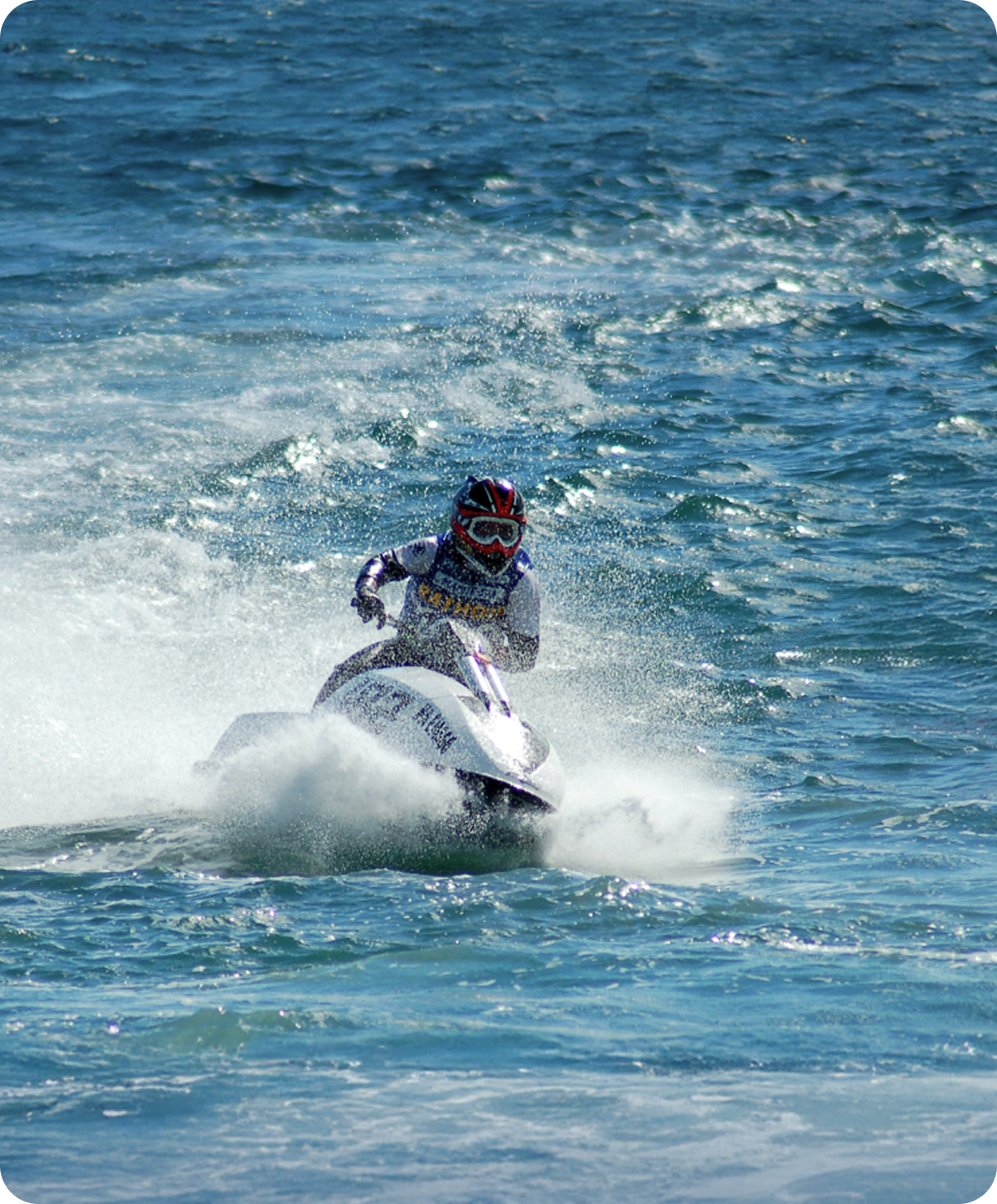 Jet skiing